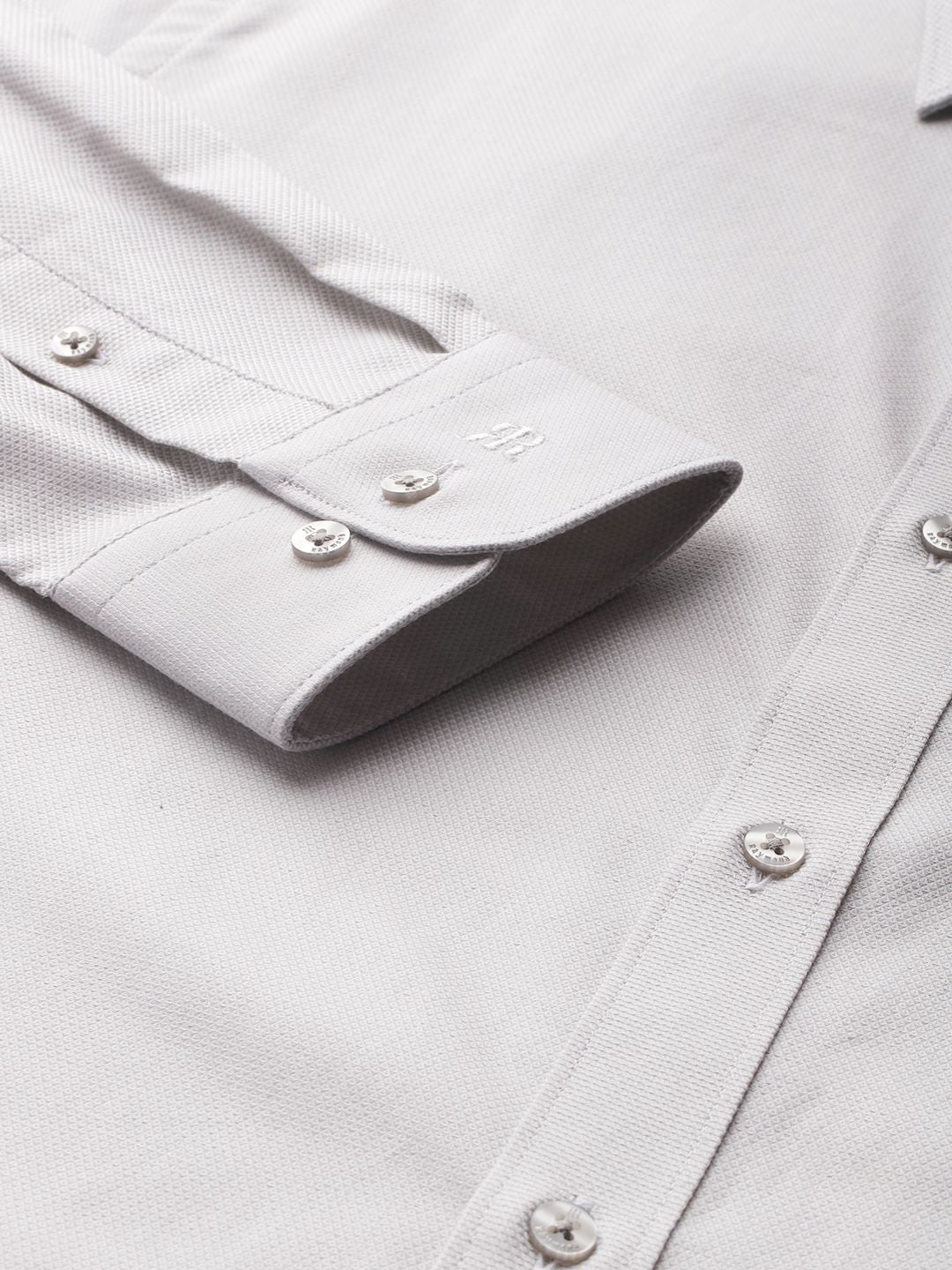 Raymond Pure Cotton Self-Design Slim Fit Formal Shirt