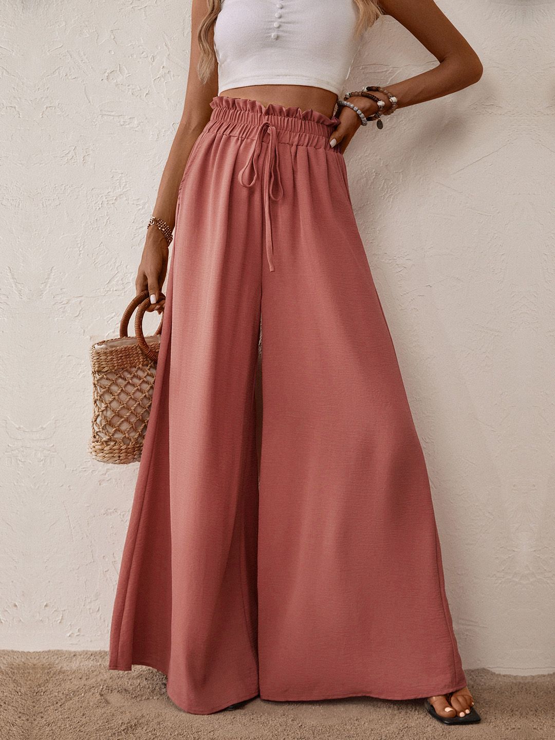 DressBerry Women Flared Palazzos