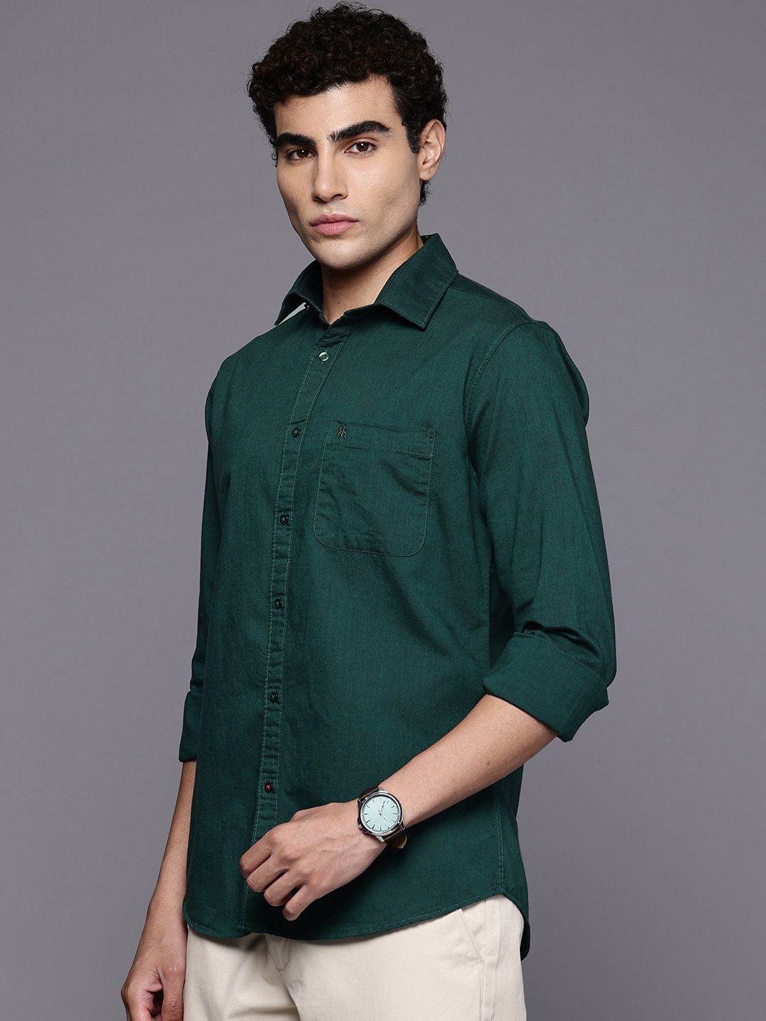 Raymond Pure Cotton Slim Fit Casual Shirt