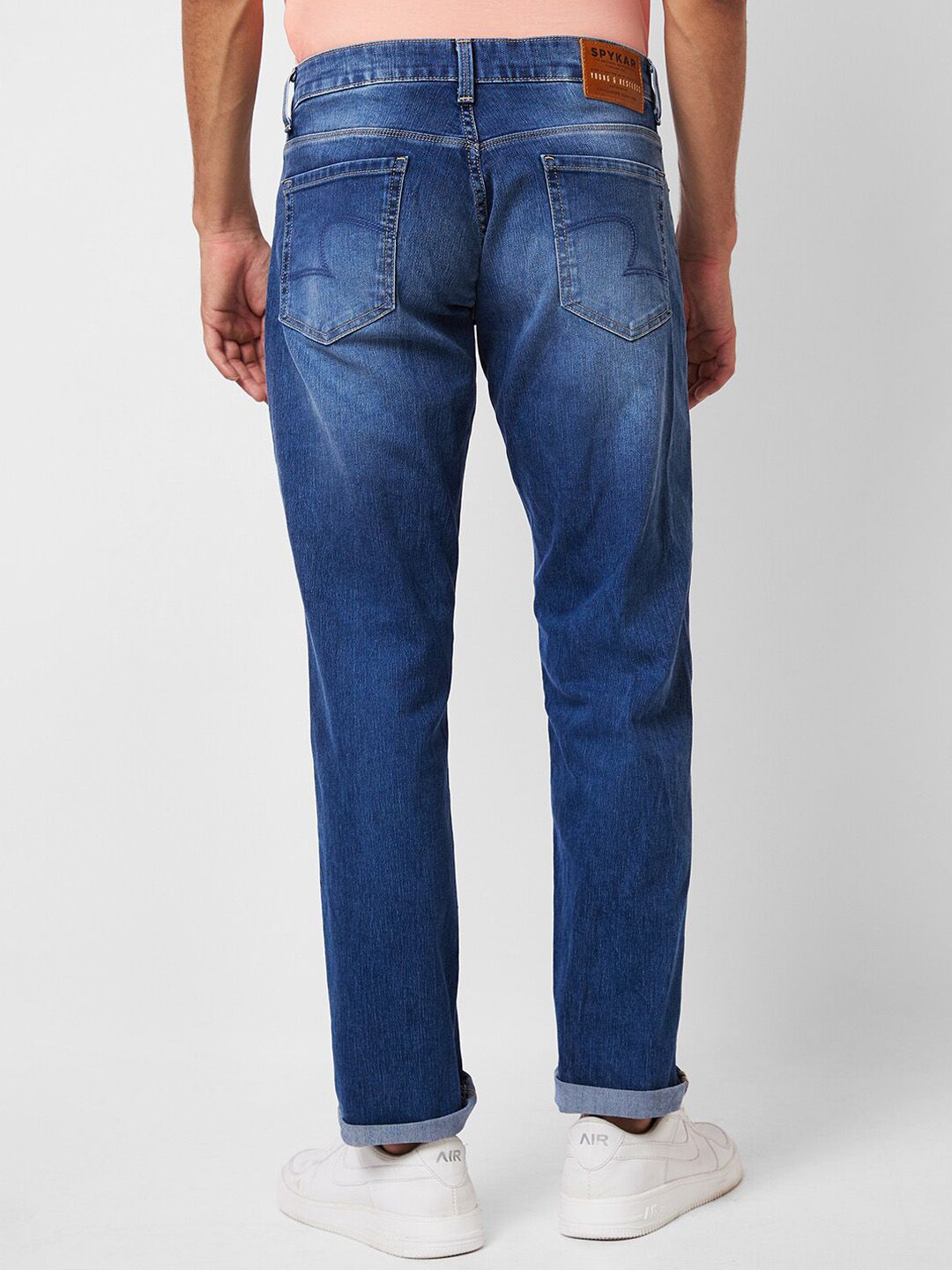 SPYKAR Men Relaxed Fit Heavy Fade Clean Look Cotton Jeans