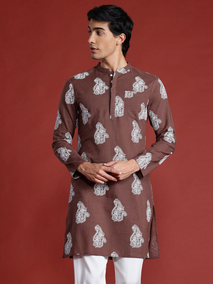 Anouk Paisley Print Pure Cotton Kurta