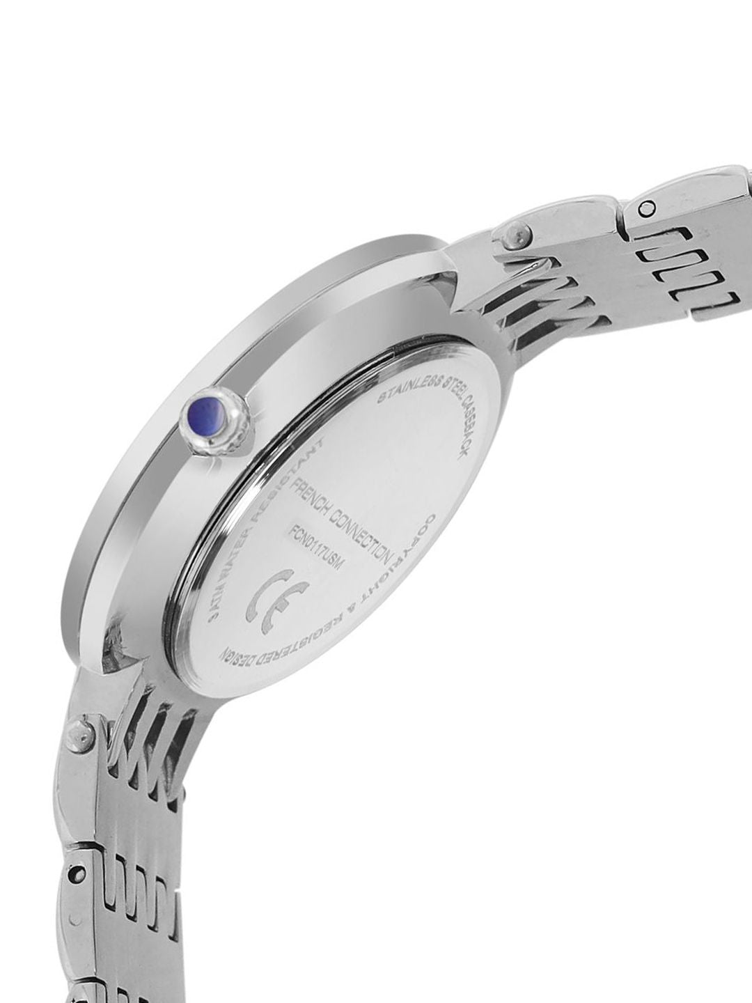 French Connection Women Patterned Dial & Stainless Steel Straps Analogue WatchFCN0117USM