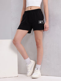 HRX by Hrithik Roshan Women Typography Printed Shorts