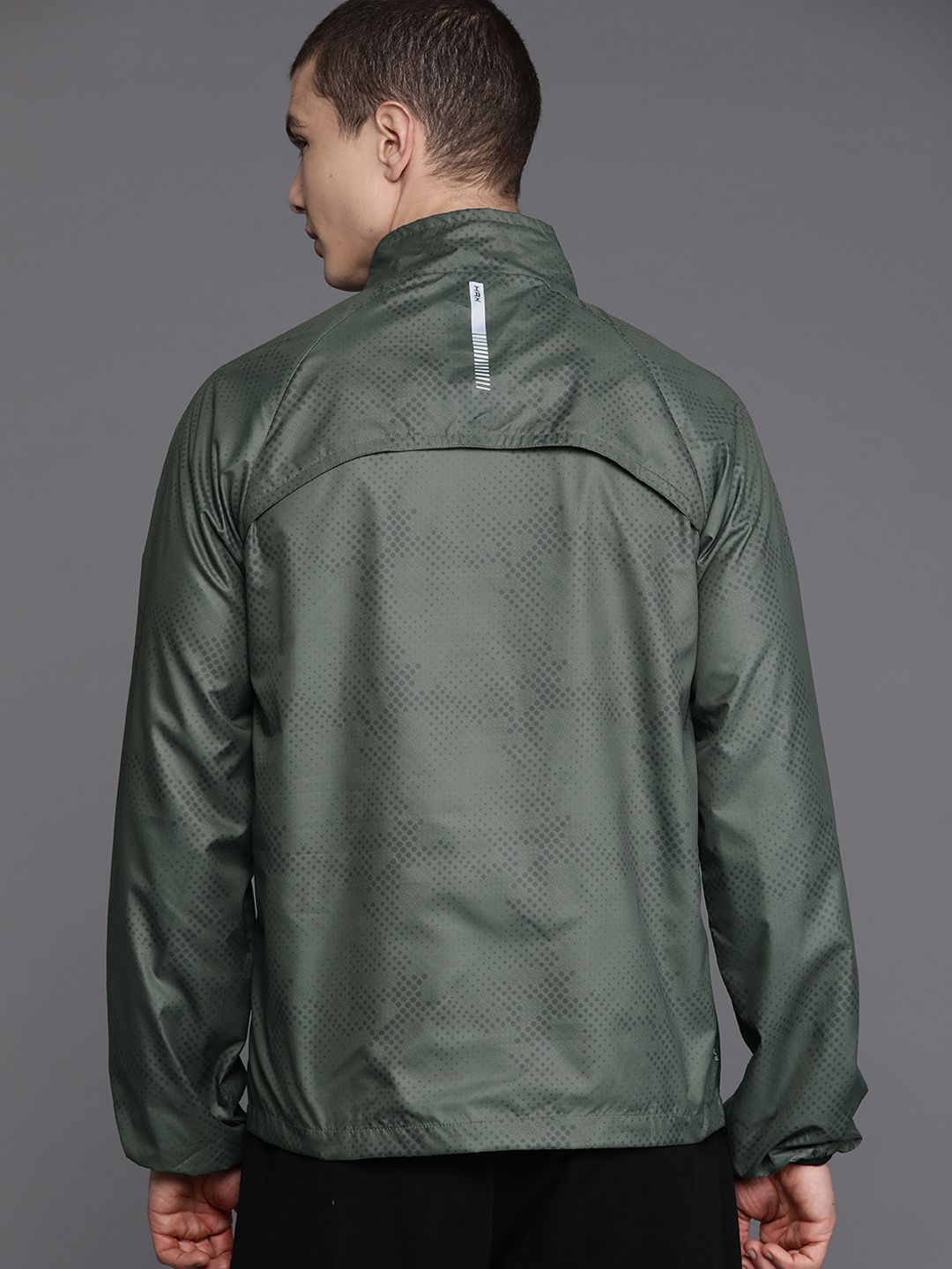 HRX by Hrithik Roshan Rapid-Dry Printed Running Jacket