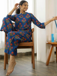 SANSKRUTIHOMES Floral Printed Pure Cotton Night suit