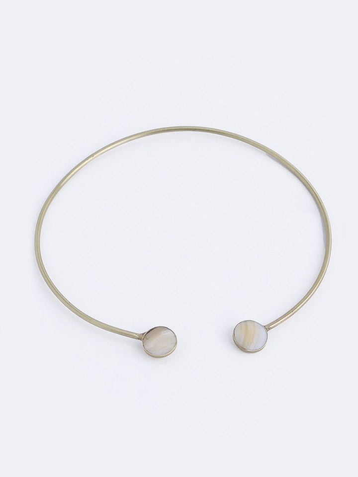 VOGUE PANASH Gold-Plated Mother of Pearl Necklace