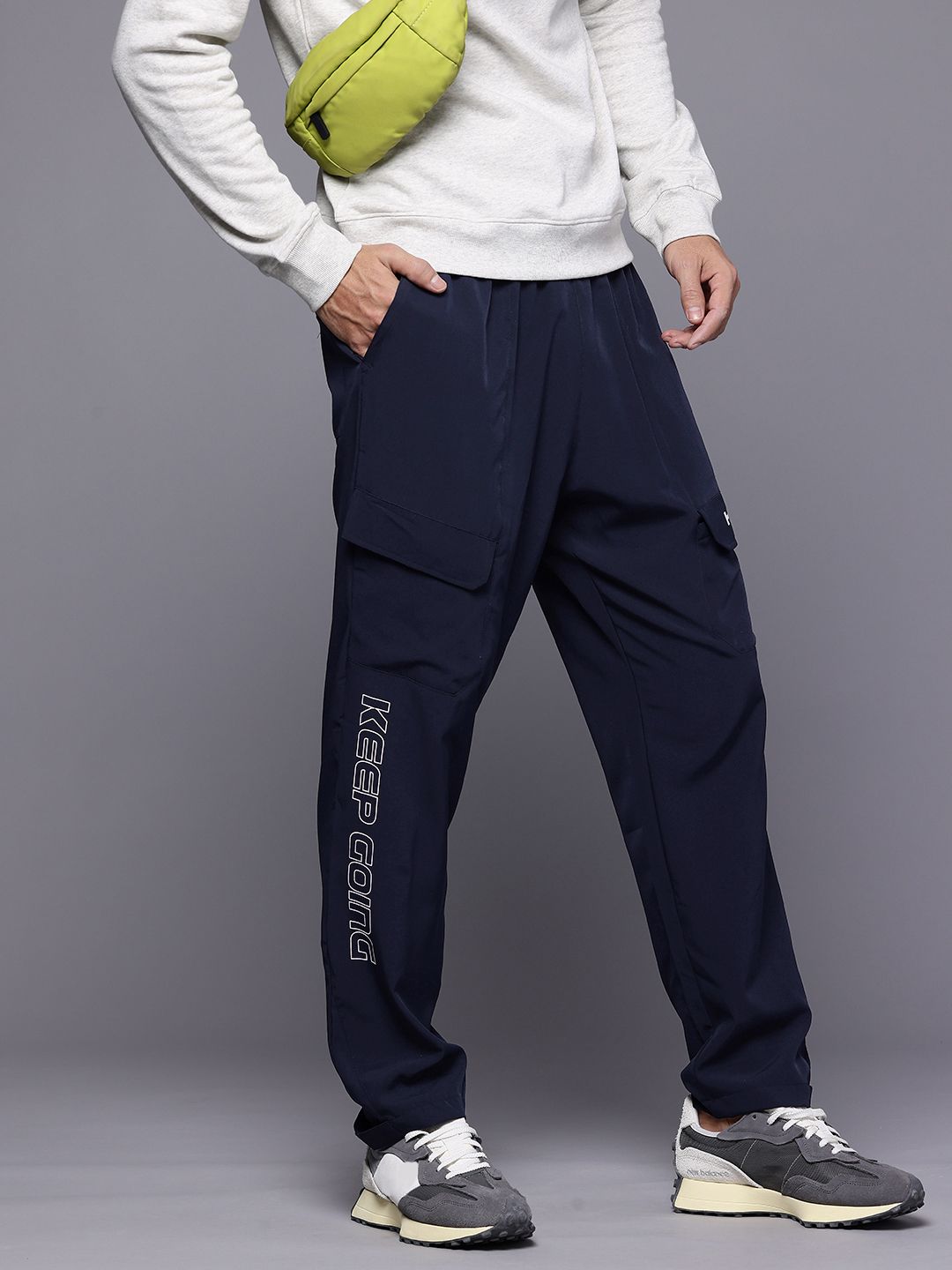 HRX by Hrithik Roshan Men HRXGT Typography Lifestyle Track Pant