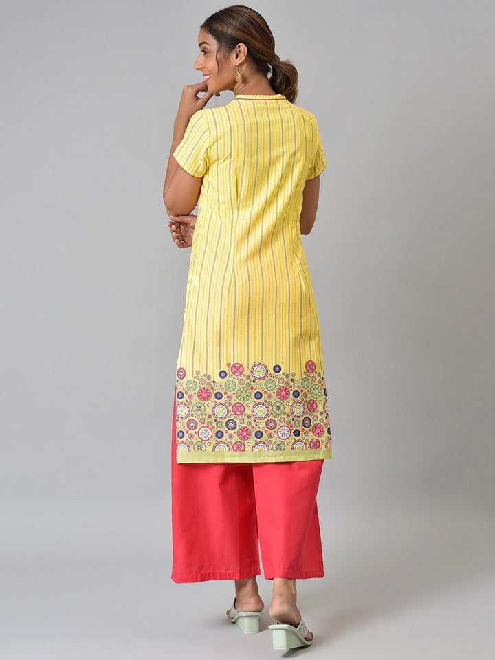 Aurelia Women Printed Rayon Kurta Set with Palazzos