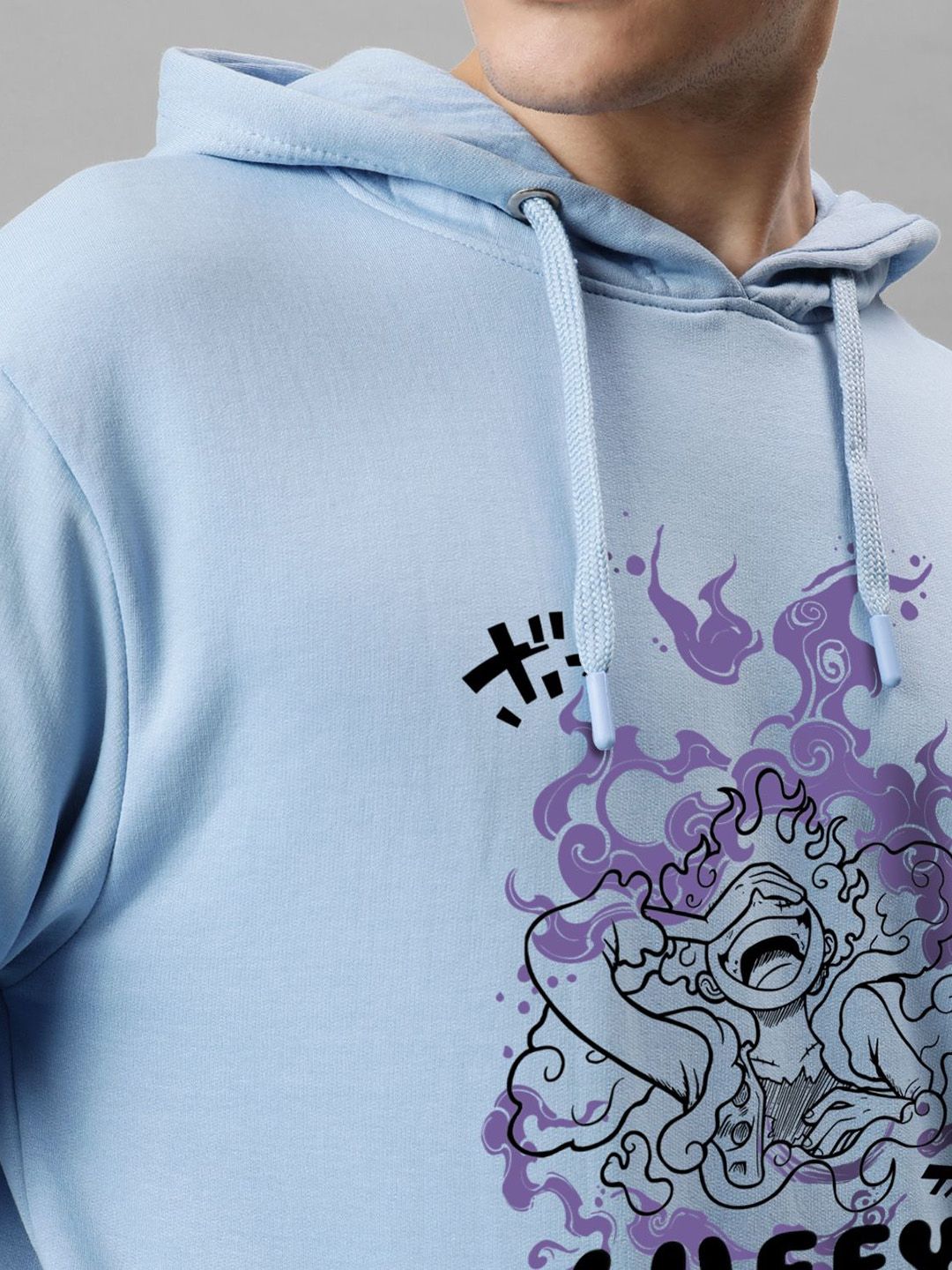 ADRO Men Printed Hooded Sweatshirt