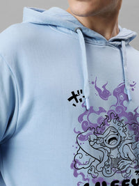 ADRO Men Printed Hooded Sweatshirt