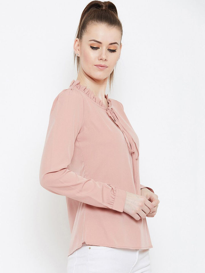 Berrylush Women Peach berwarna pepejal