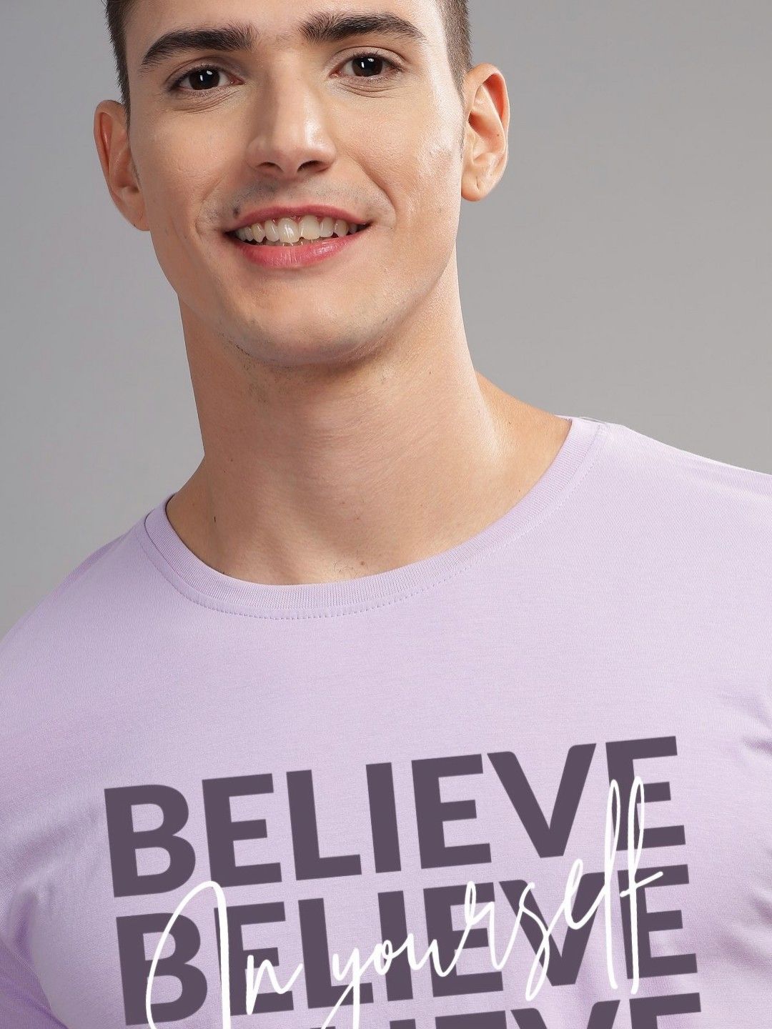 ADRO Men Typography Printed T-shirt
