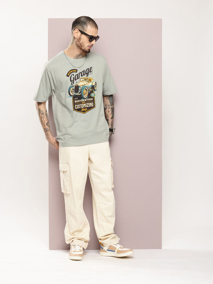 DILLINGER Men Graphic Printed Oversized T-shirt