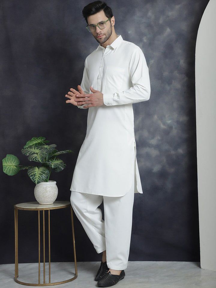 Jompers Regular Shirt Collar Kurta with Salwar