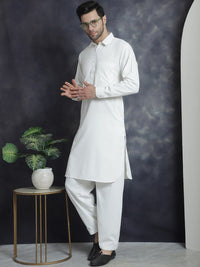 Jompers Regular Shirt Collar Kurta with Salwar
