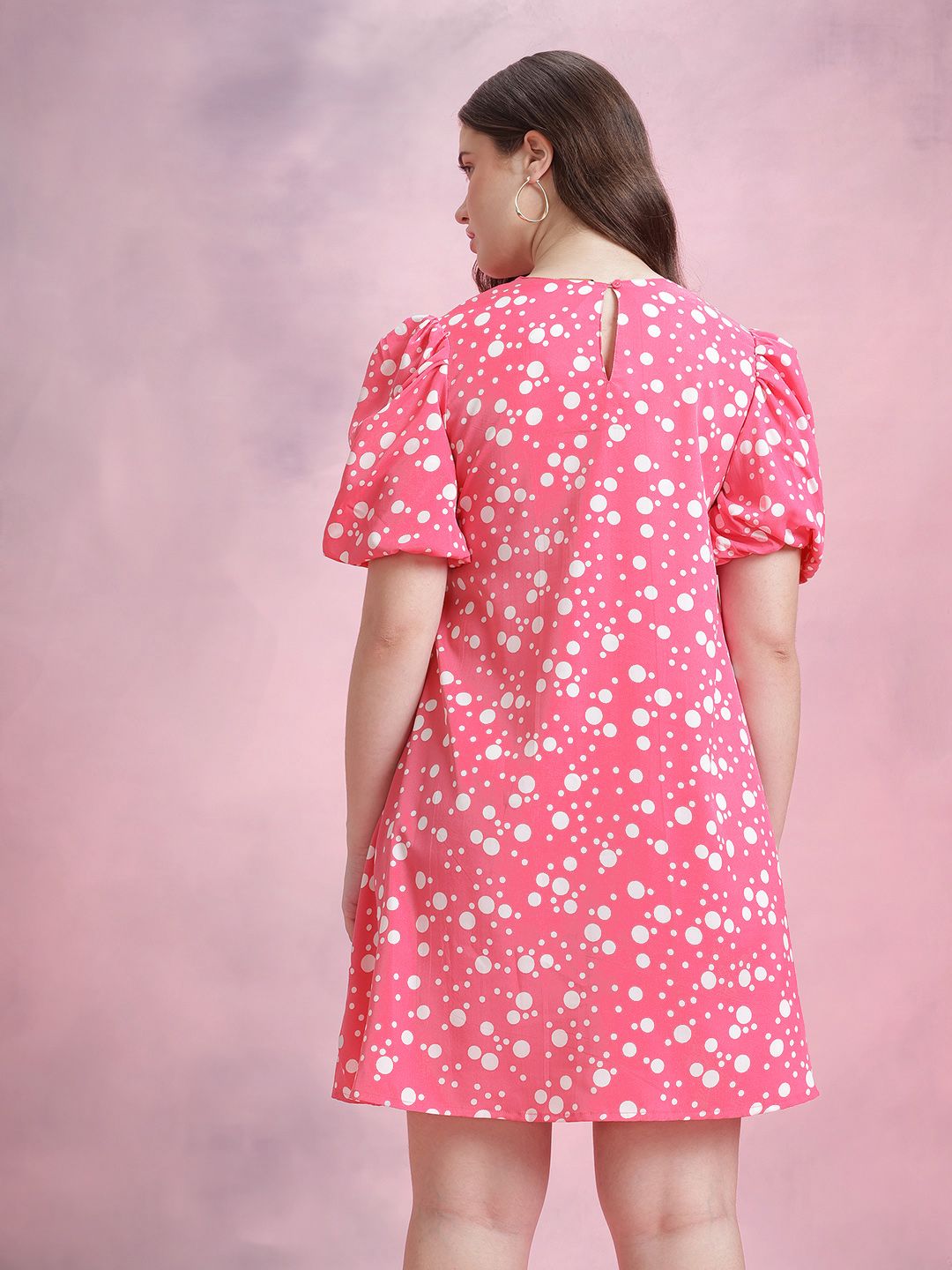 DressBerry Geometric Print A-Line Dress