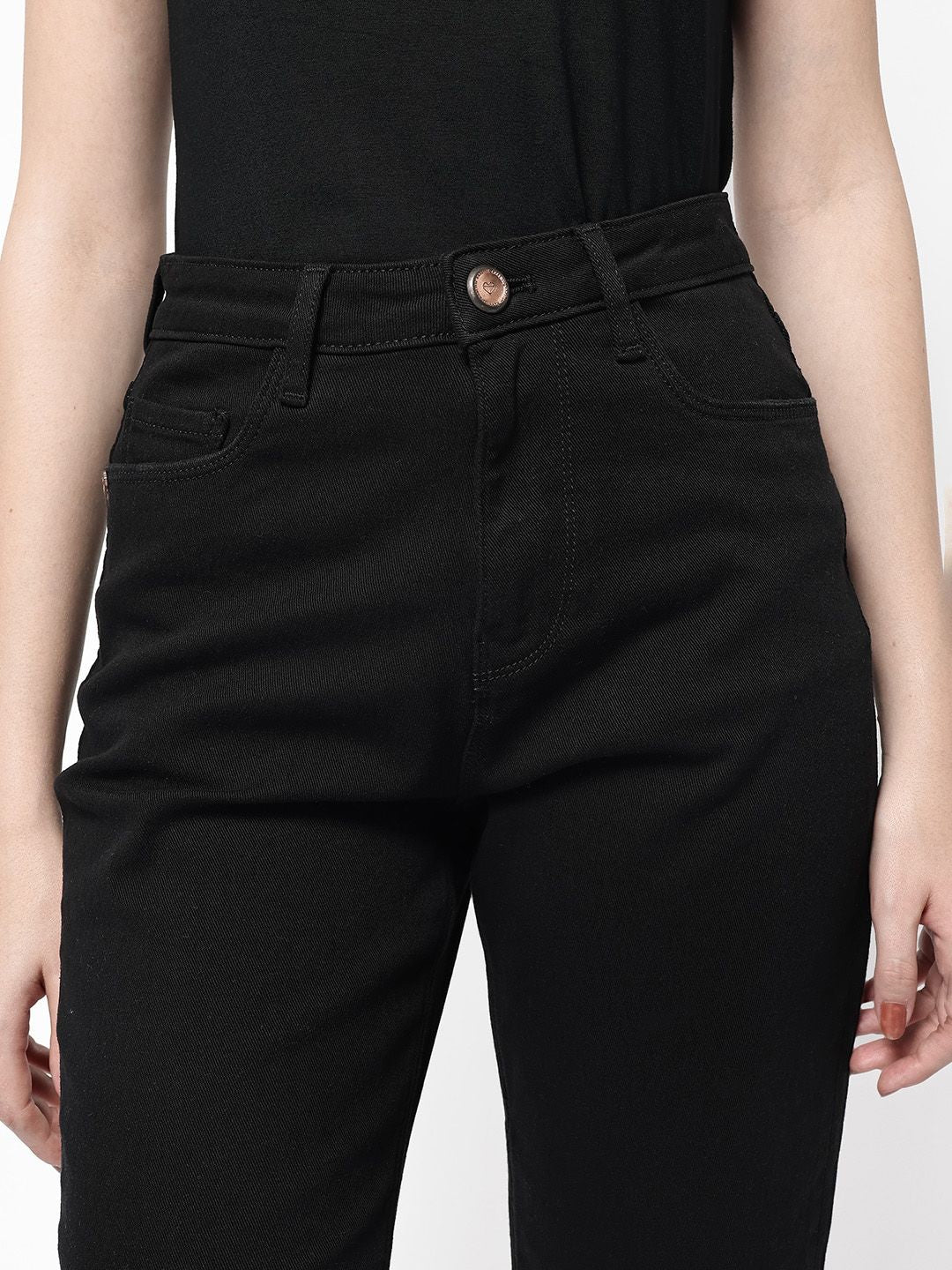 RAREISM Women Comfort Flared High-Rise Stretchable Jeans