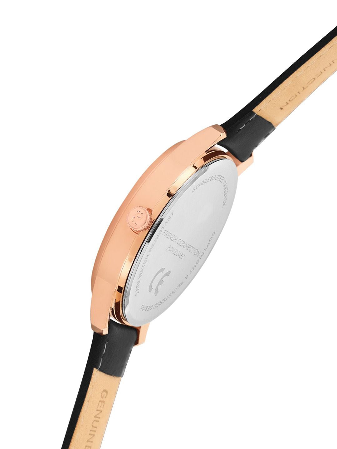 French Connection Men Dial & Leather Straps Analogue Watch FCN00046E