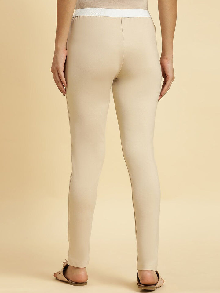 W Women Slim Fit Mid-Rise Plain Trousers