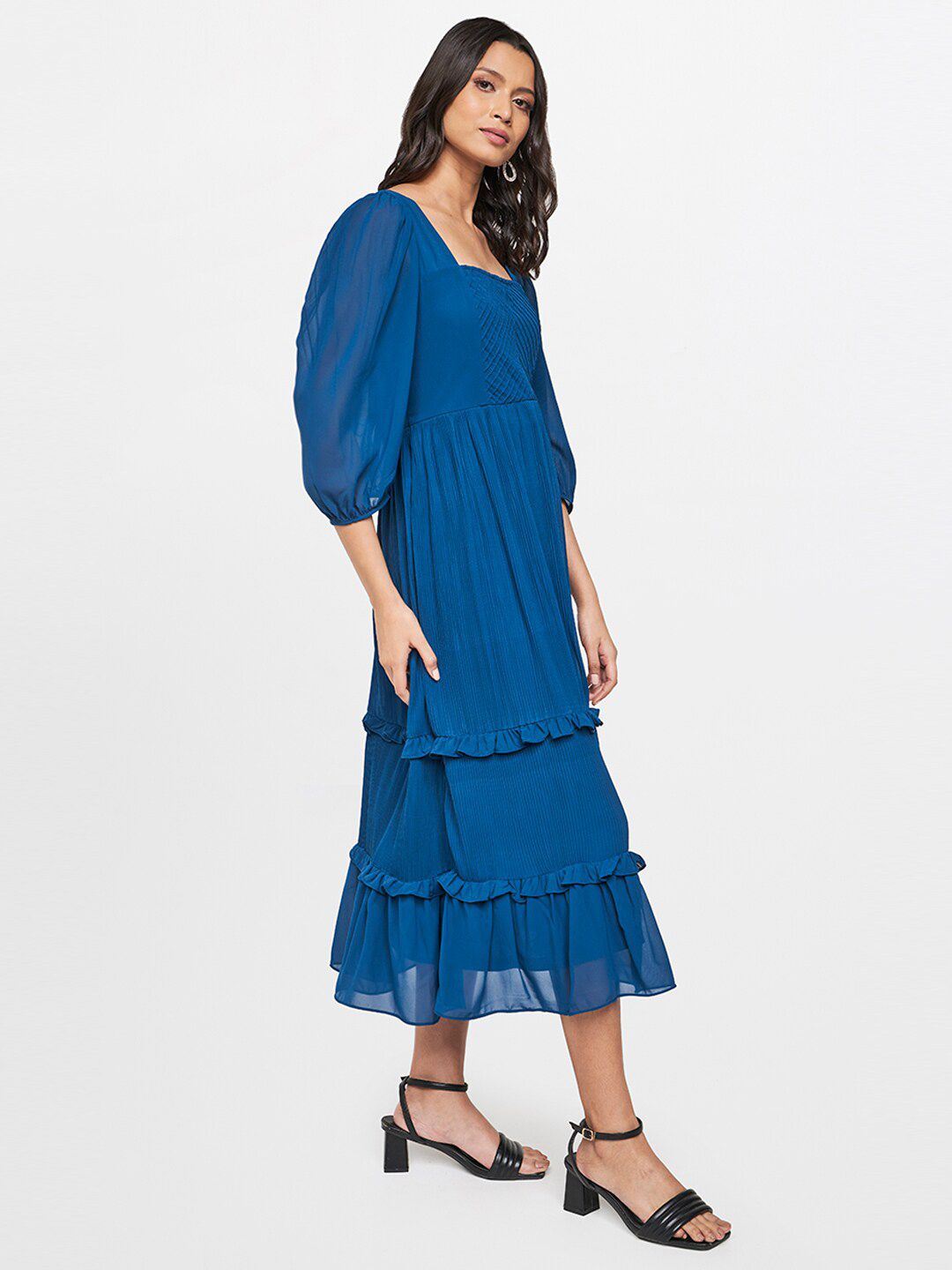 AND Women Blue Midi Dress