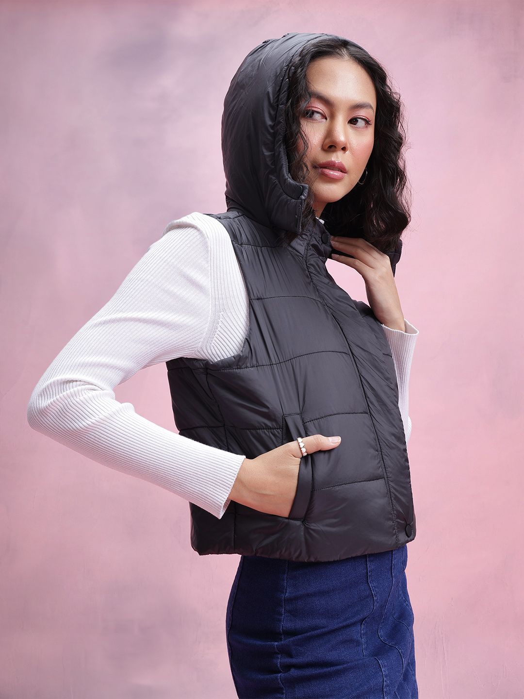 DressBerry Women Padded Gilet Jacket