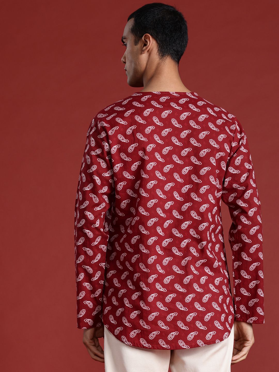 Anouk Ethnic Motifs Print Pure Cotton Kurta