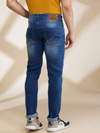 Being Human Men Slim Fit Mildly Distressed Light Fade Jeans