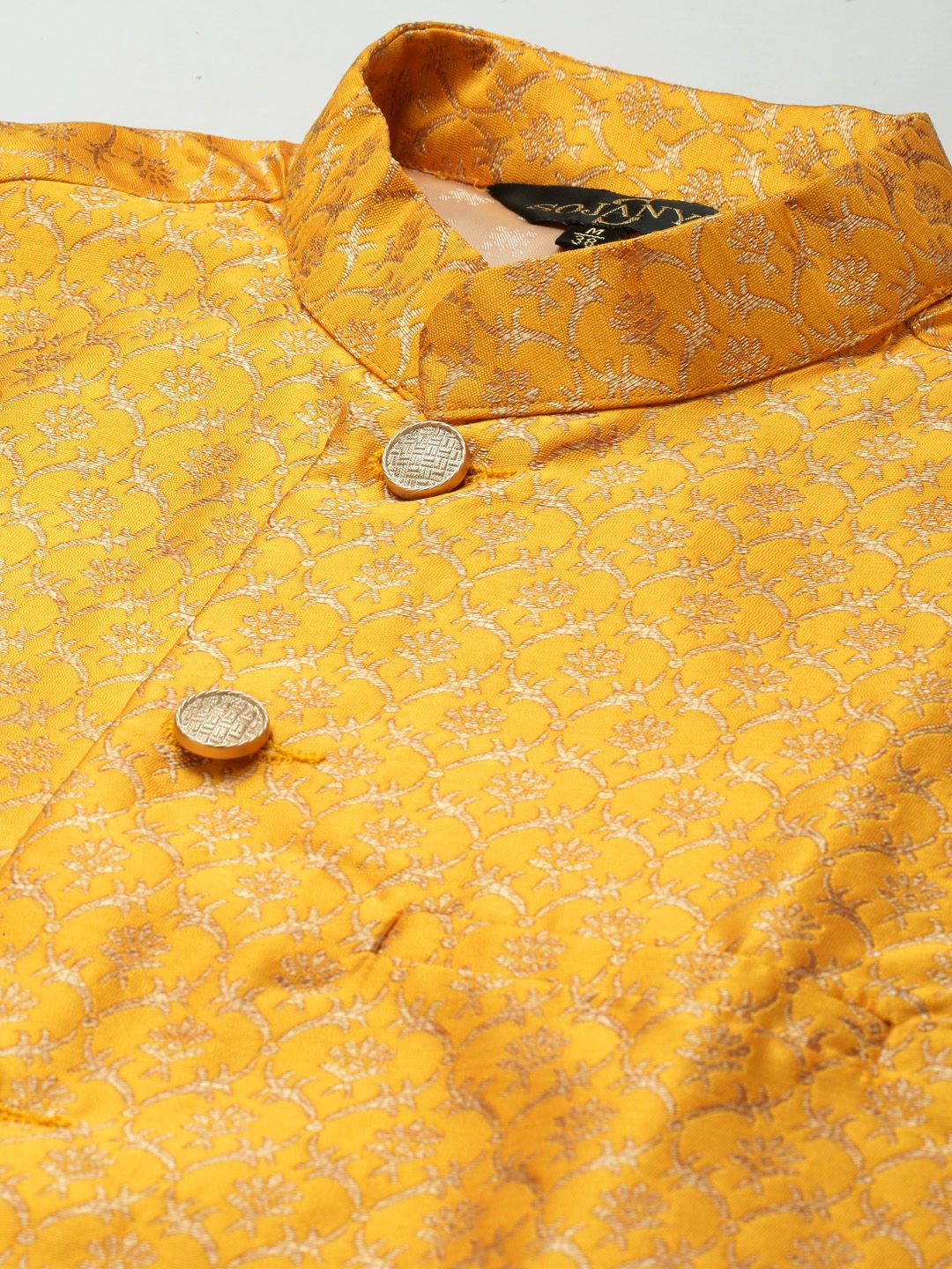 SOJANYA Kurta Belang Hijau Laut Lelaki dengan Jaket Churidar & Nehru