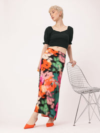 DressBerry Vintage Vibes Shirred Chic Crop Top