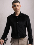 LOCOMOTIVE Velvet Textured Evening Casual Shirt