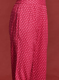 Anouk Striped Regular Cotton Kurta with Trousers & With Dupatta