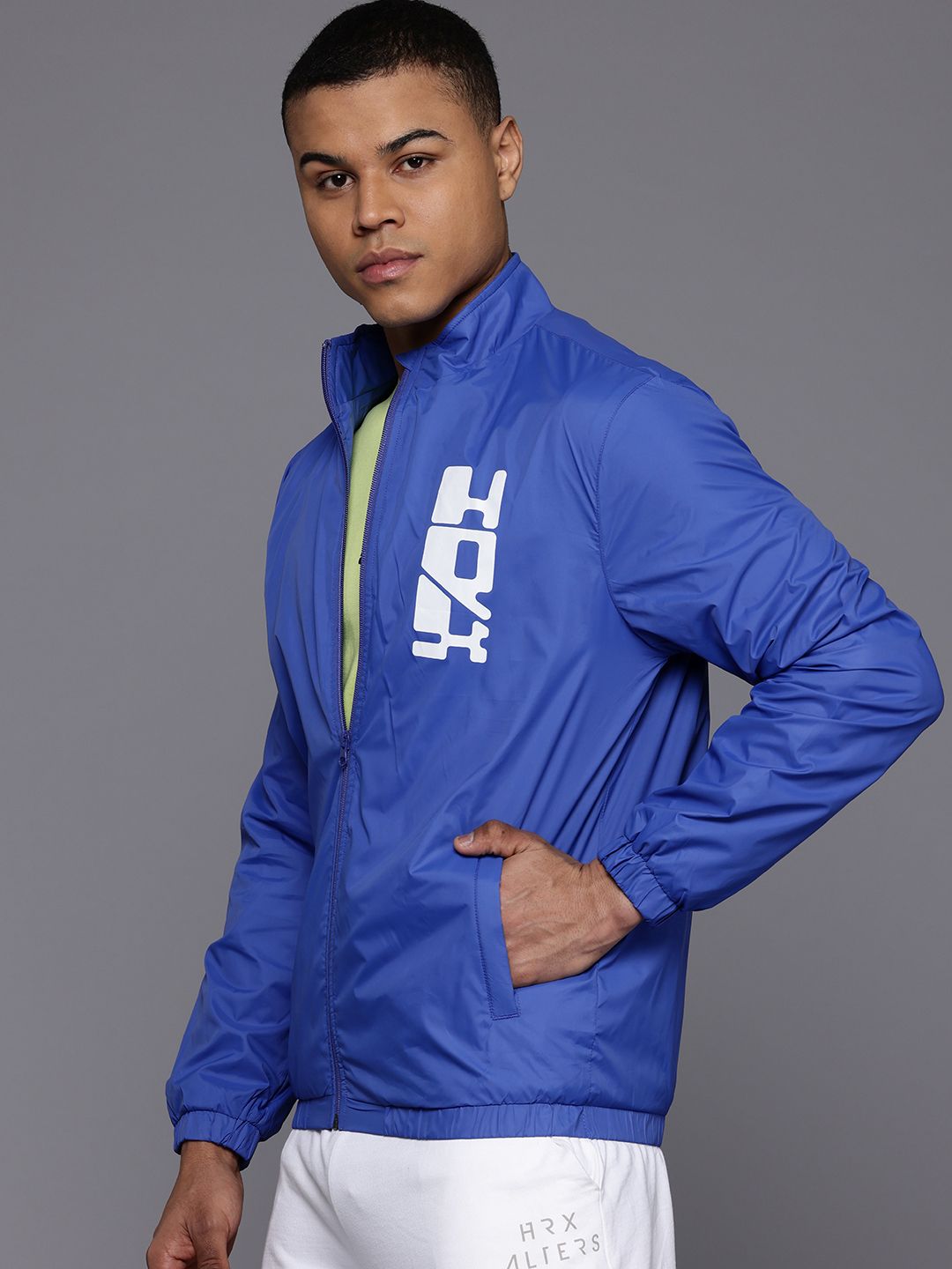 HRX by Hrithik Roshan Typography Tailored Lifestyle Jacket