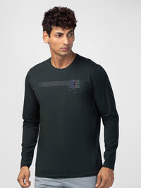 SPYKAR Men Printed Round Neck Slim Fit T-shirt