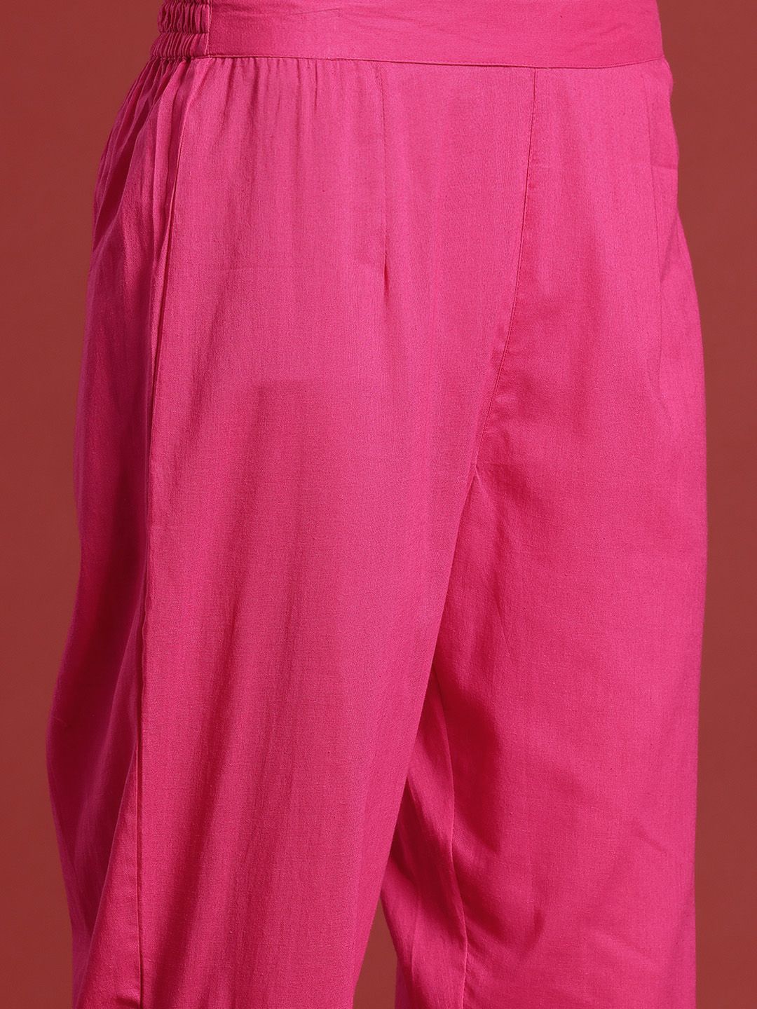Anouk Bandhani Printed Kurta With Trousers & Dupatta