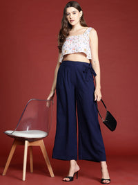 all about you Shoulder Straps Floral Print Crop Top