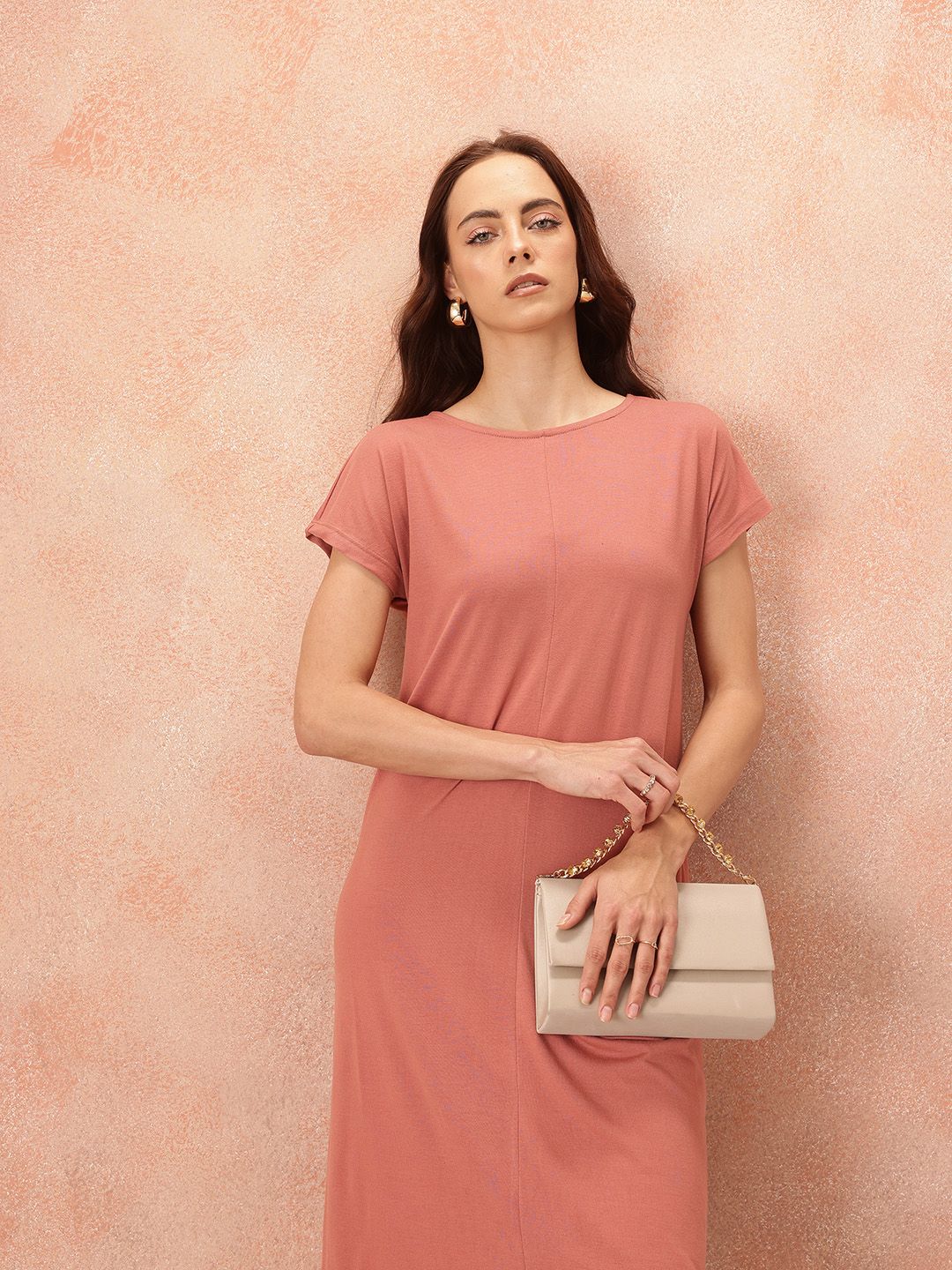 all about you T-shirt Midi Dress