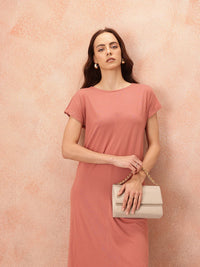 all about you T-shirt Midi Dress