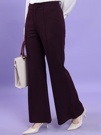 CHIC BY TOKYO TALKIES Women Flared High Rise Bootcut Trouser