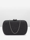Lino Perros Women Embellished Box Clutch with Glittery Effect