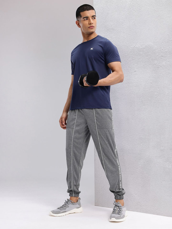 HRX by Hrithik Roshan Men Typography Print Mid-Rise Rapid-Dry Running Joggers