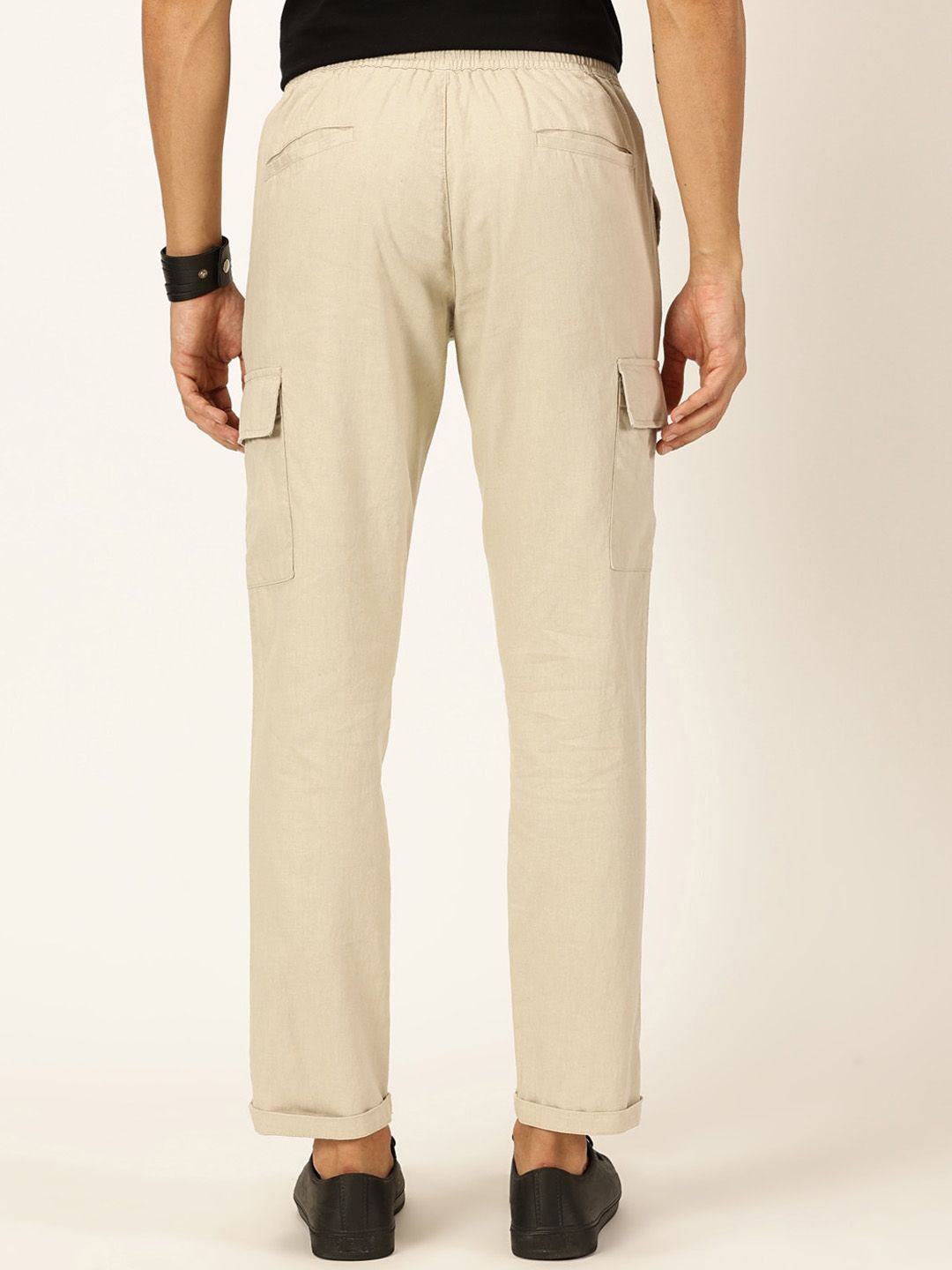 Thomas Scott Men Classic Cotton Linen Casual Trouser