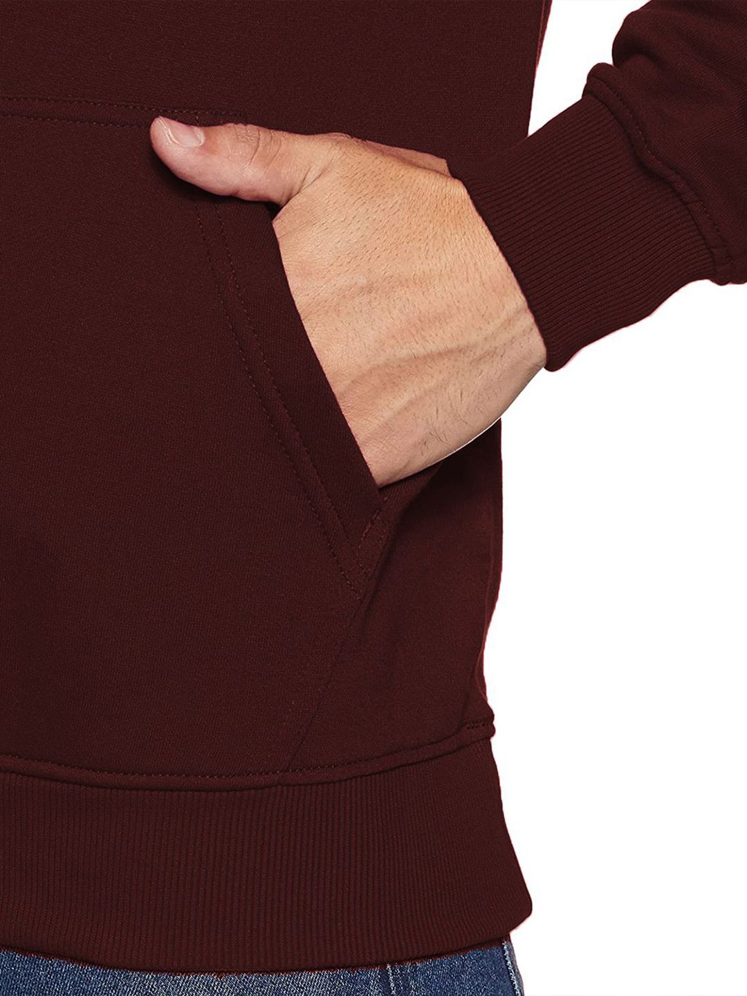ADRO Men Printed Hooded Pullover Sweatshirt