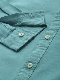 The Indian Garage Co Men Blue Solid Casual Shirt