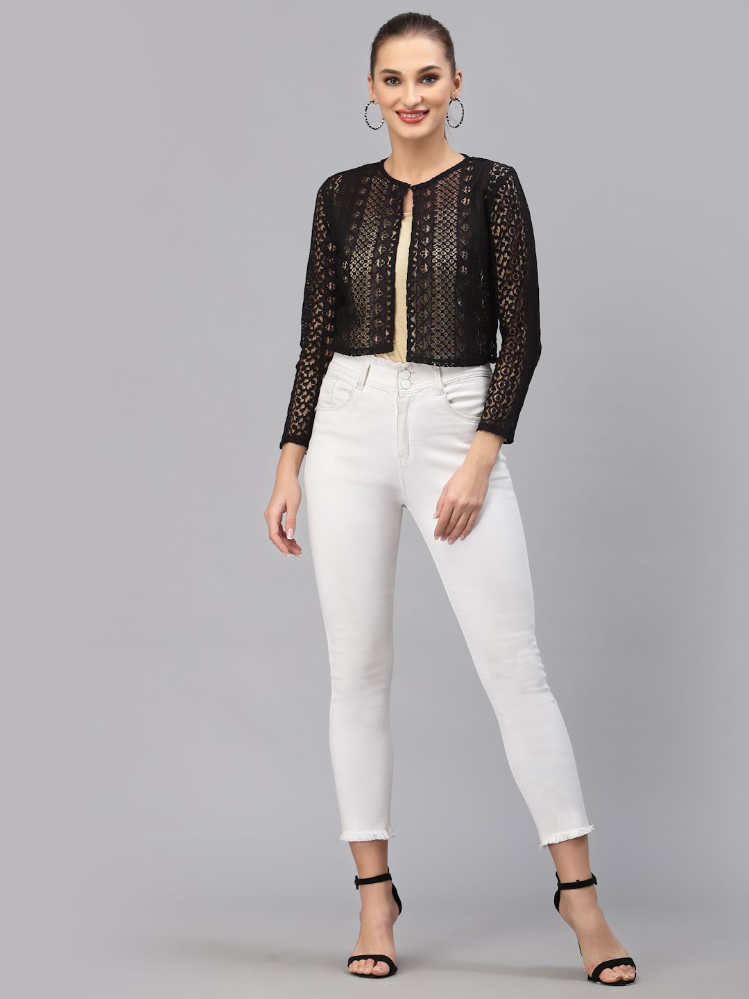Style Quotient Women Black Shrug