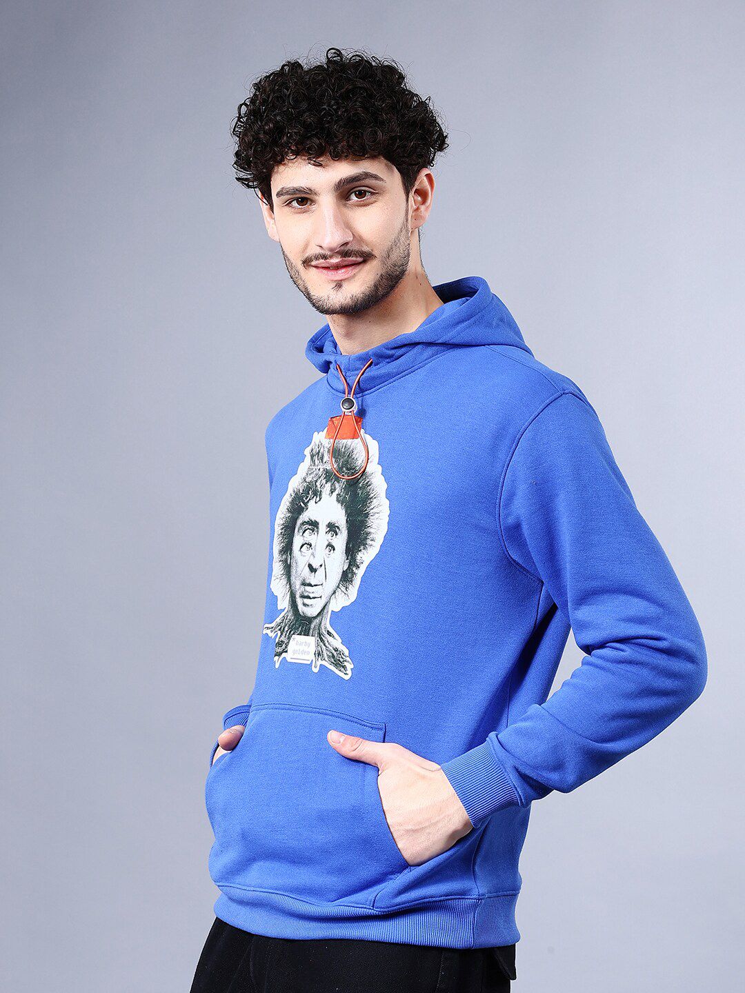 The Indian Garage Co Graphic Printed Hooded Sweatshirt