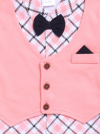Moms Love Infant Boys Checked Pure Cotton Clothing Set