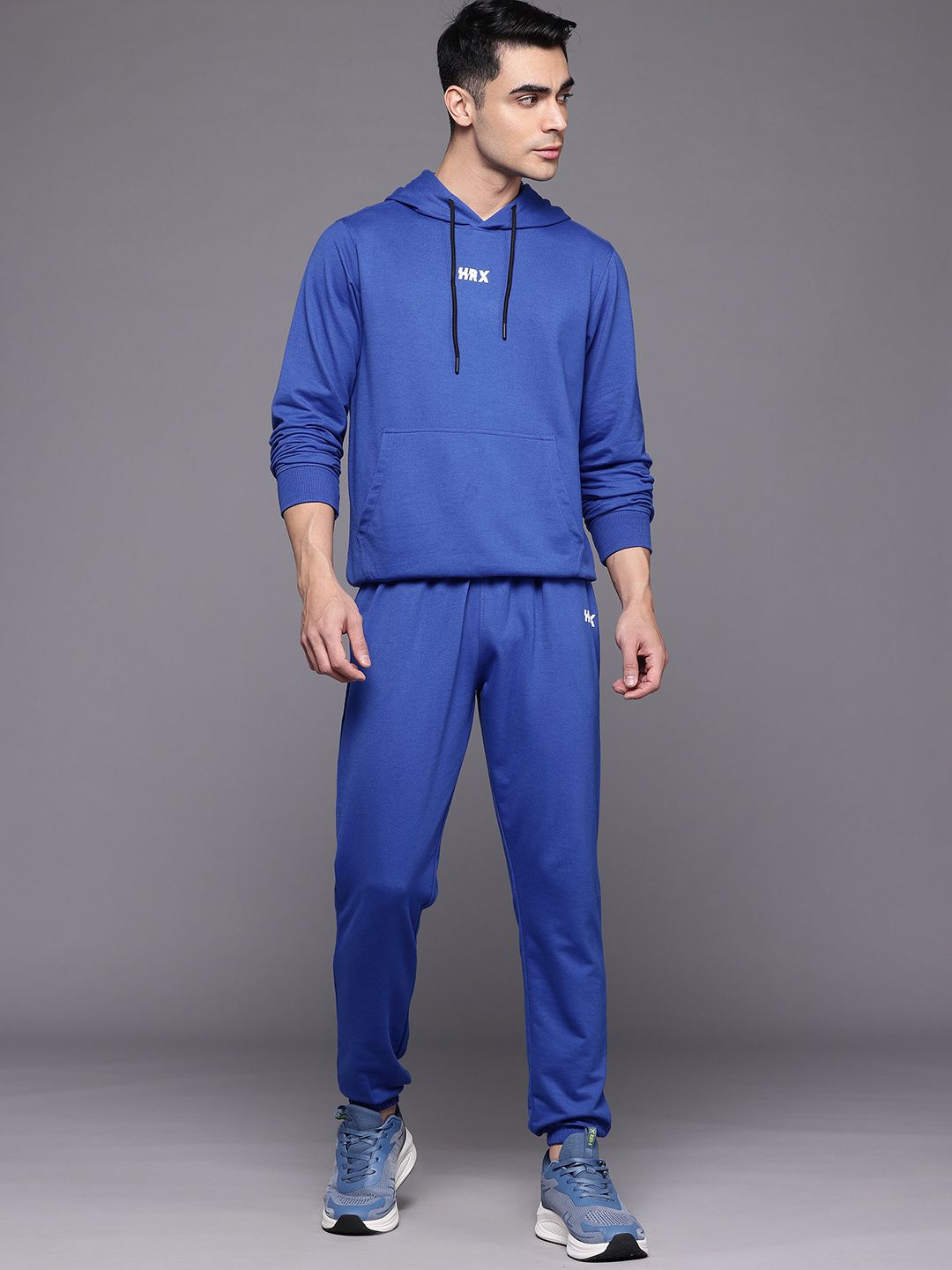 HRX by Hrithik Roshan Typography Printed Hooded Lifestyle Tracksuit
