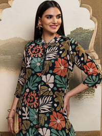 Vishudh Women Printed Top & Pant With Floral Shrug Co-Ord Set