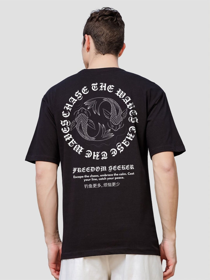 ADRO Men Typography Printed T-shirt