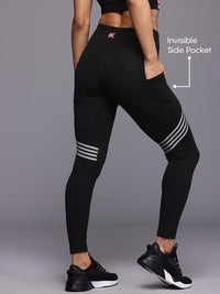 HRX by Hrithik Roshan Women Rapid Dry High Rise Slim Fit  Training Tights